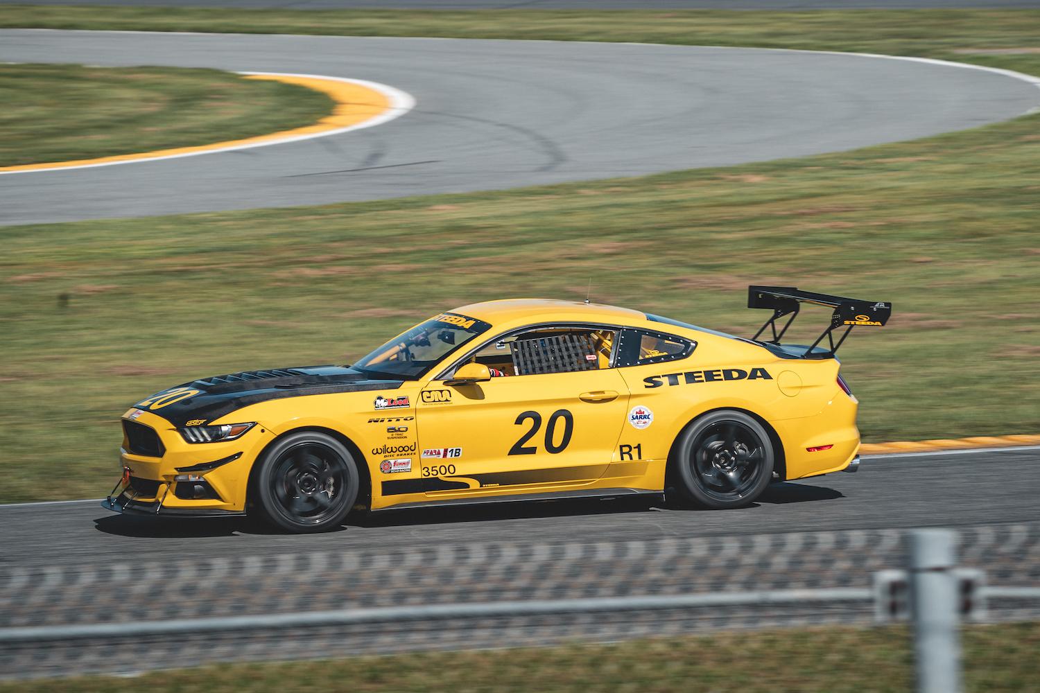 S650 Mustang Steeda #20 Road Race Car Livery Preview Rendered on 2024 Mustang Dark Horse R Steeda 2.JPG