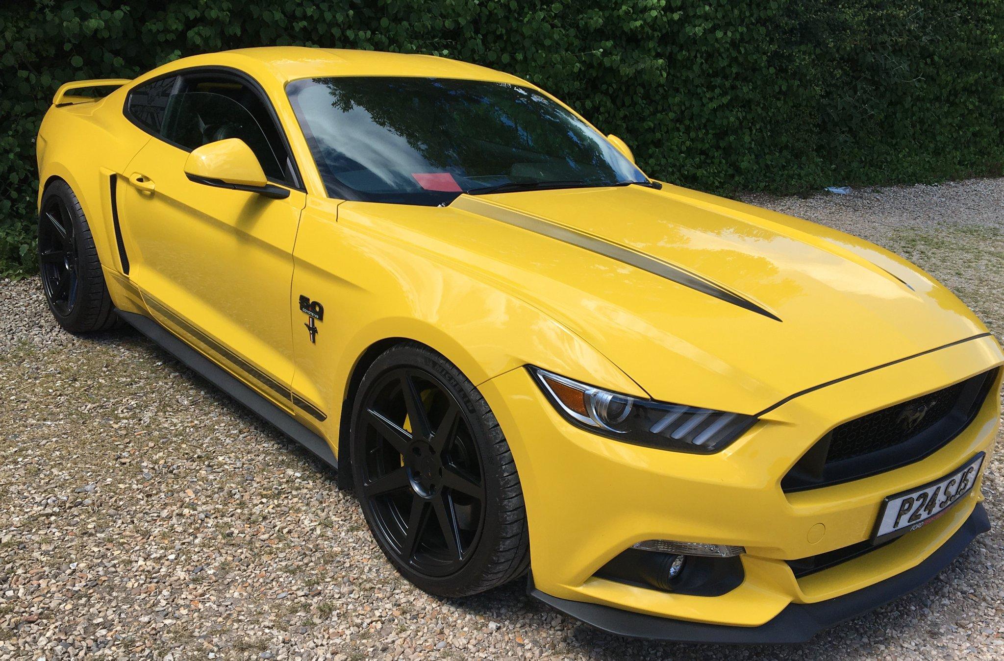 S650 Mustang Racing Stripes Spied on Yellow Splash 2024 Mustang GT & EcoBoost (S650) Steve Stringer S550 2