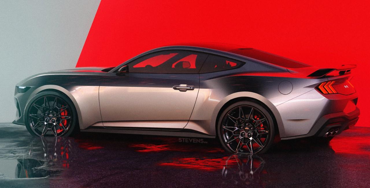 S650 Mustang S650 Mustang Design Sketches, Proposals, Modeling (Exterior + Interior) STEVENS_GT_rear