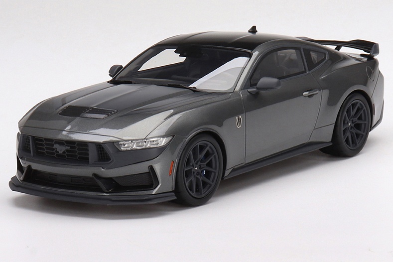 S650 Mustang First S650 2024 Ford Mustang Diecast! 1/18 Dark Horse in Carbonized Gray tsdts0478_0