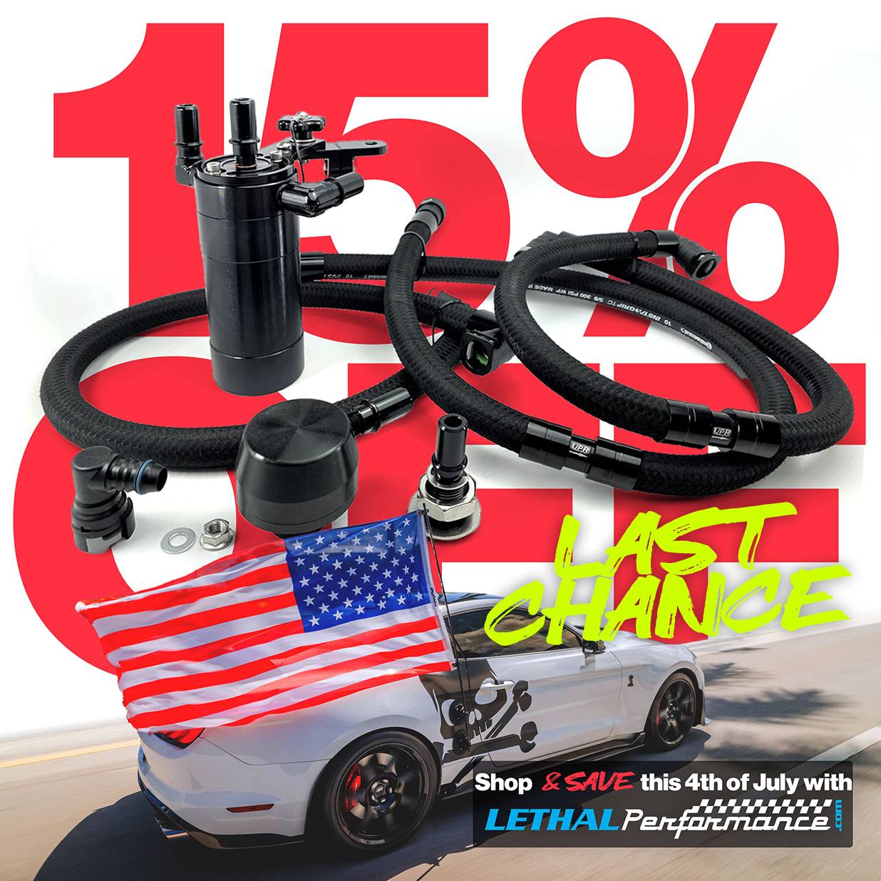 S650 Mustang Lethal Performance 2025 4th of July Sale is LIVE! upr scatch can 4th last 