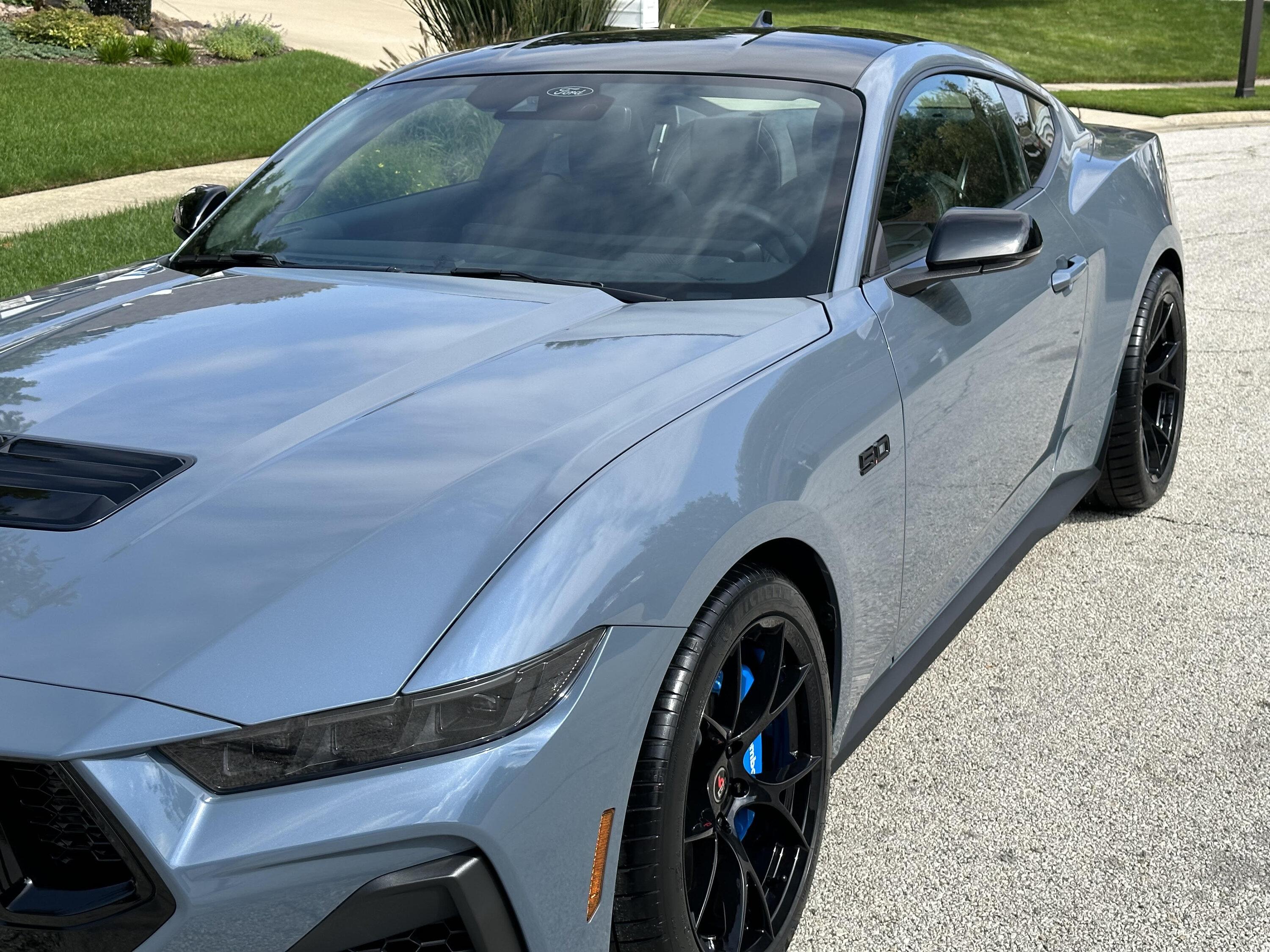 S650 Mustang 2024 Mustang Wheels Offsets & Fitment (same as S550)? VAPOR BLUE 1