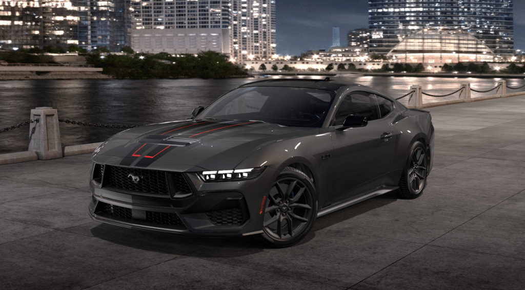 S650 Mustang Photo request: Dark Matter Gray with black stripes? vehicle