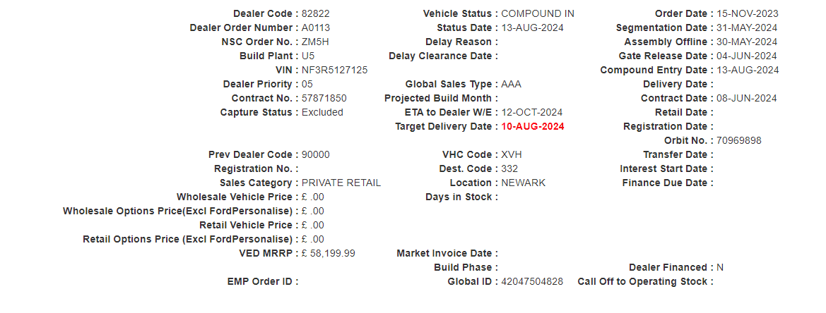 S650 Mustang S650 UK orders Vista2