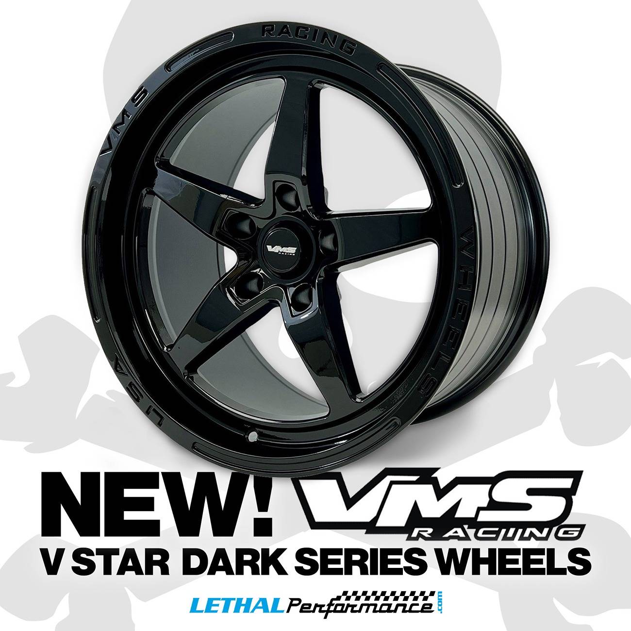 S650 Mustang VMS NEW Dark Series V Star Wheels! vms dark series 2