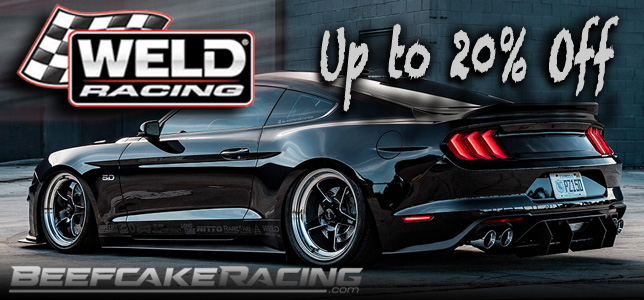 S650 Mustang Up to 55% off Black Friday @Beefcake Racing! weld-racing-20off-sale-