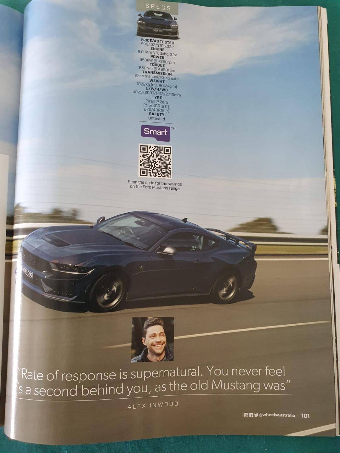 S650 Mustang Wheels (AUS) Magazine eliminates Mustang Dark Horse from 2024 Car of the Year (COTY). Wheels Car of the Year 2024-4