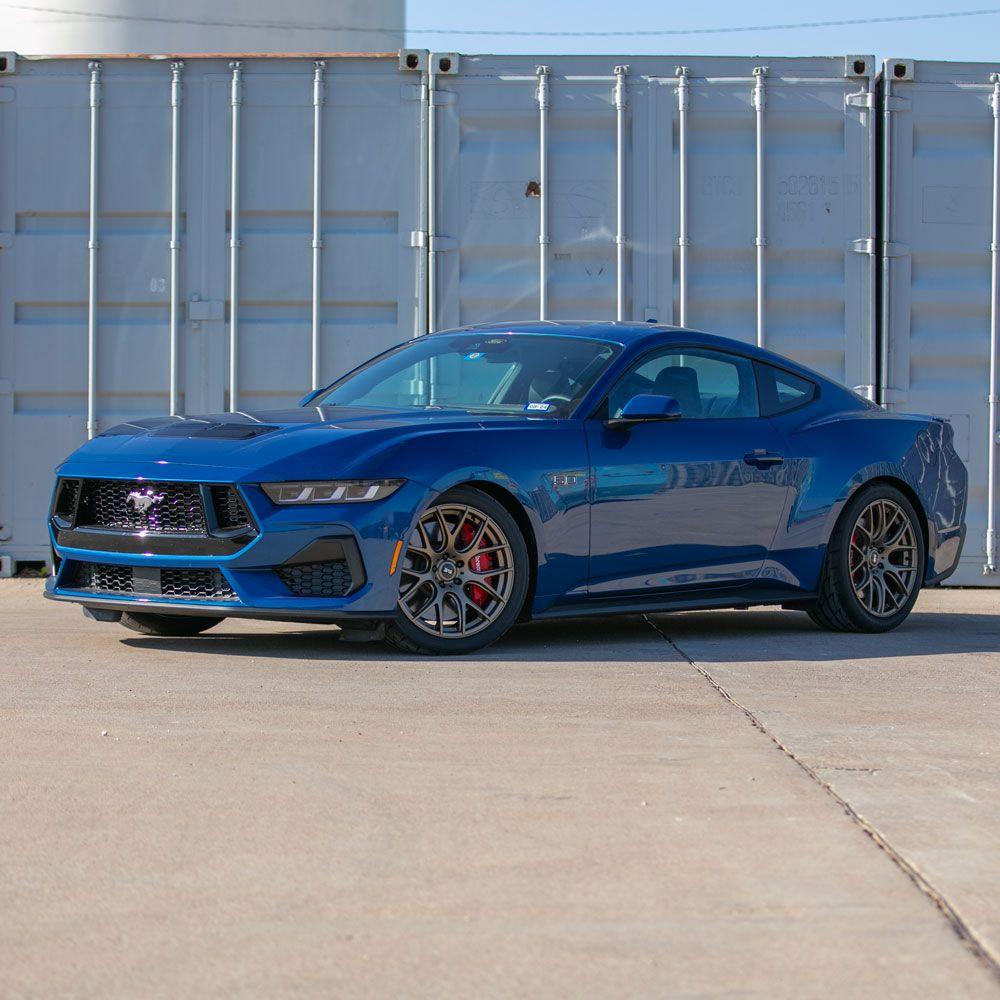 S650 Mustang 2024 Atlas Blue Mustang GT On Bronze SVE Drift Wheels XbnKNGuH