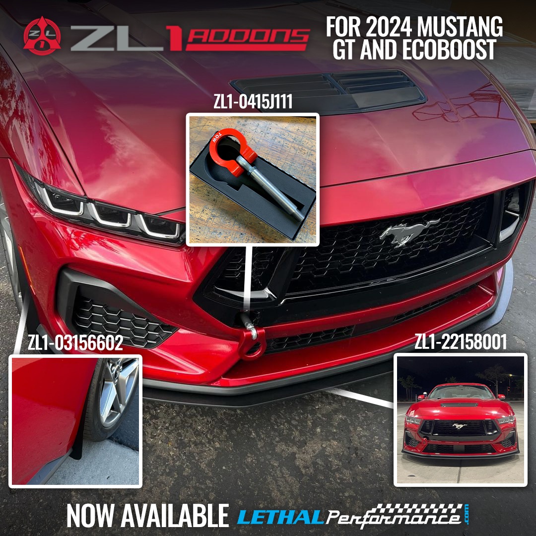 S650 Mustang Splitters, Diffusers, Tow Hooks, and MORE! ZL1 Addons for 2024+ Mustang is here! zl1 addons 2024 1