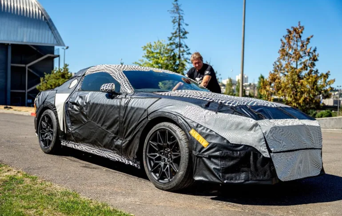 Ford drops more covered S650 Mustang pics ahead of next week's reveal!