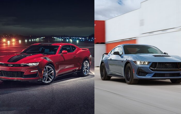 2024 Mustang GT (7th gen) vs. 2023 Camaro SS (6th gen) -- Specs Comparison
