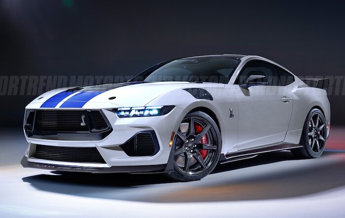 2026 GT500 Mustang S650 rendered by Motor Trend