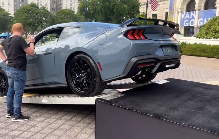 No pressure.........just don't scratch it! More 2024 Mustang GT S650 startup and rev sounds