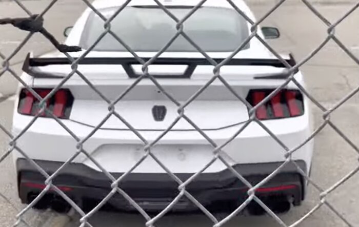Dark Horse Mustang spotted in white
