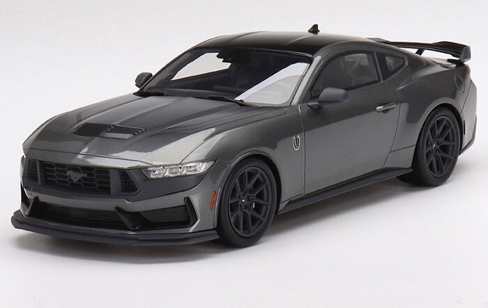 First S650 2024 Ford Mustang Diecast! 1/18 Dark Horse in Carbonized Gray