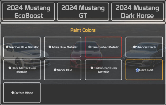 Unofficial 2024 Mustang Build and Price