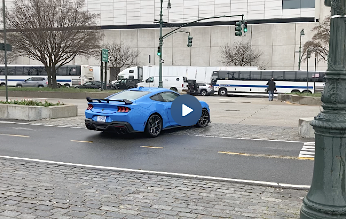 Video: First Listen of Dark Horse Mustang WOT Driving on Public Roads + Blue Ember / Grabber Blue in Natural Lighting