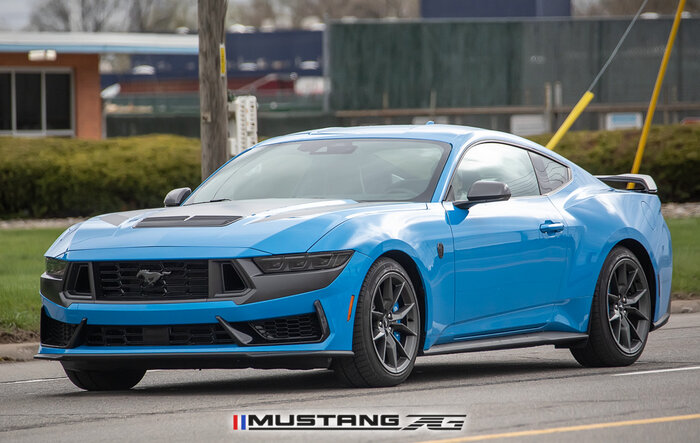 Grabber Blue Dark Horse Mustang S650 Best Real-Life Look Yet!