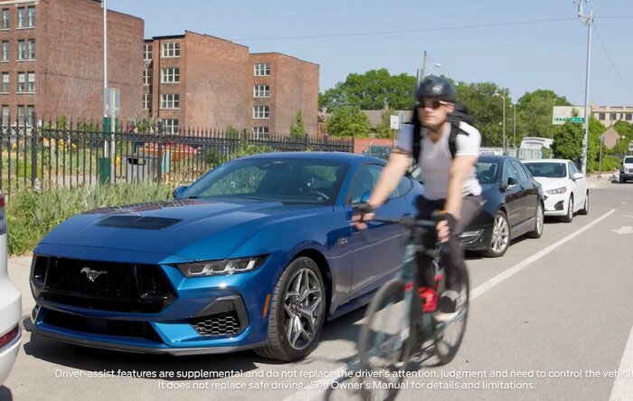 Exit Warning For Road Users unveiled for 2024 Mustangs
