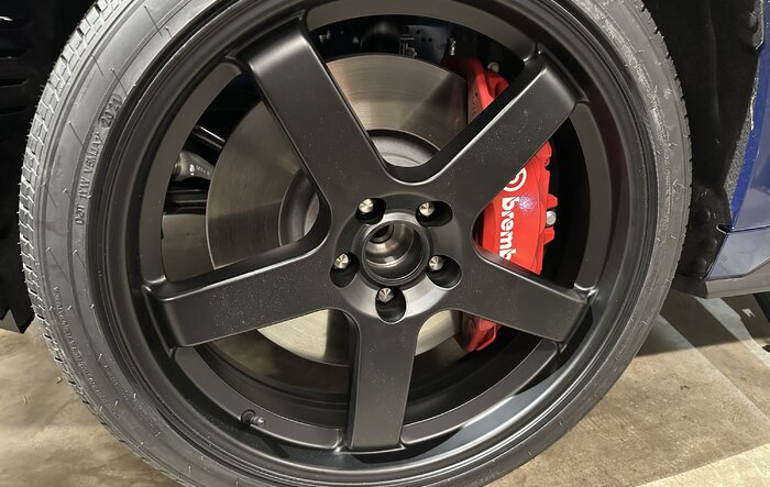 Spare tire option for Performance Pack or standalone Brembo BBK kit -- tested