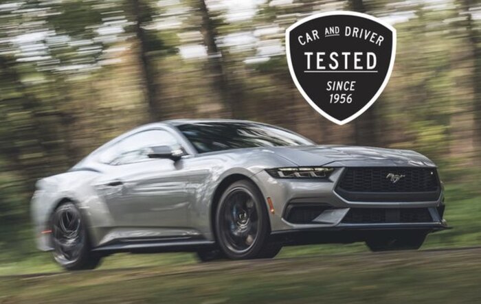 C&D: 2024 Mustang EcoBoost Is the Quickest Four-Cylinder Stang We've Tested