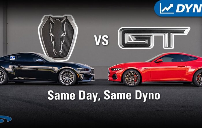Dyno: Post Break-In 2024 Dark Horse vs Mustang GT comparison by Steeda