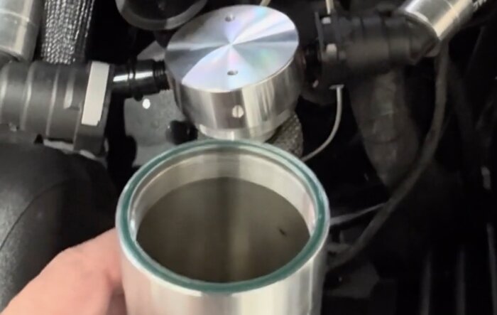 Catch can results @ 1K mile oil change on 2024 Mustang GT V8 Engine