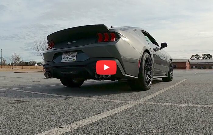 2024 Mustang GT (active valve) with Flowmaster Outlaw Axle-Back and Steeda H-Pipe