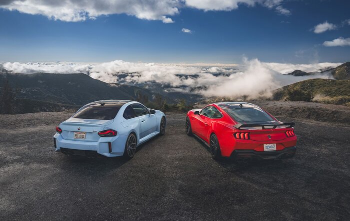 2024 Dark Horse Mustang vs 2023 BMW M2 - Car and Driver Comparison Review