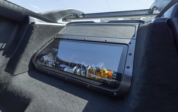 Mustang GTD In-Cabin Window Displays State-of-the-Art Racing Suspension