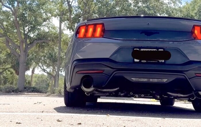 Roush Axleback Exhaust on 2024 Mustang Ecoboost - sound clip video