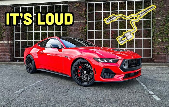 AWE Exhaust paired with KOOKS headers on 2024 Mustang GT - parts look & video sound clips