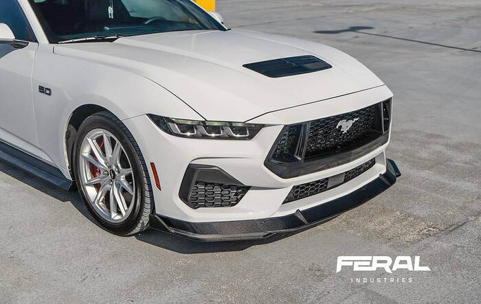 Feral Industries - NEW CARBON FIBER TRACK FRONT SPOILER + SIDESKIRT EXTENSIONS
