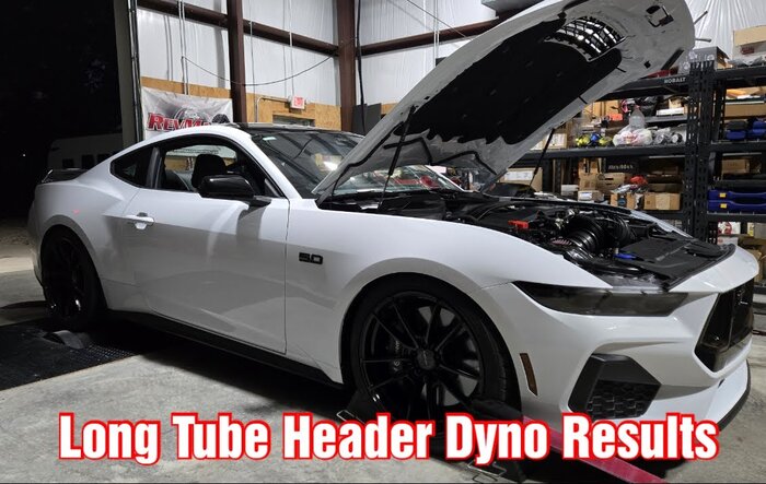 Video: Dyno Results After Kooks 1 7/8 Inch Long Tube Header Install On Our 24 Mustang GT!
