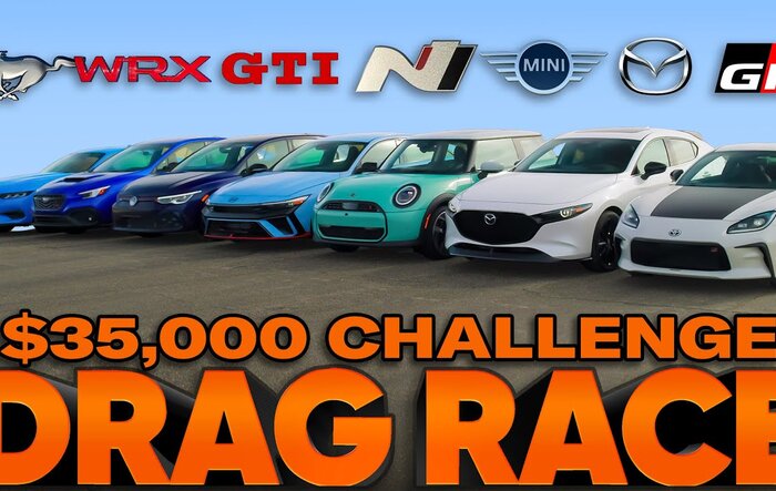Quickest Cars Under $35K Drag Race Competition by Hagerty - Mustang Ecoboost Included