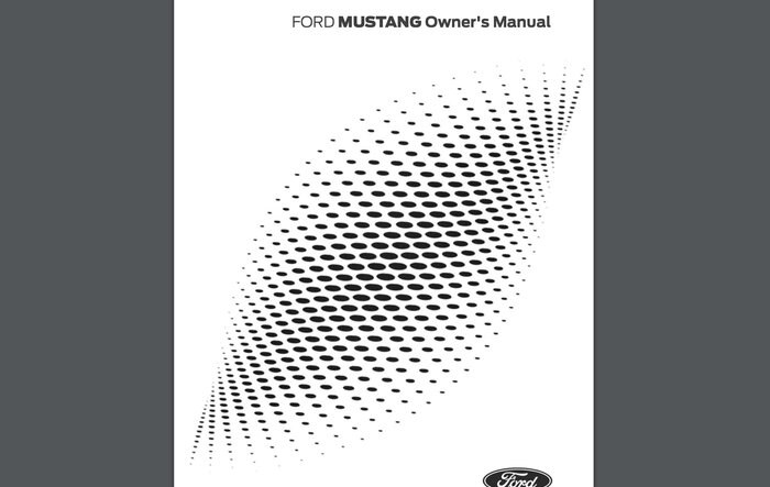 2025 Mustang Owners Manual now available