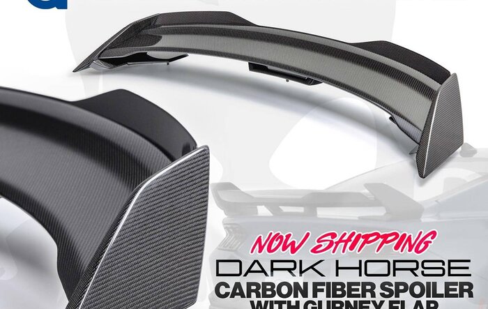 ANDERSON COMPOSITES CARBON FIBER DARKHORSE SPOILER WITH GURNEY FLAP