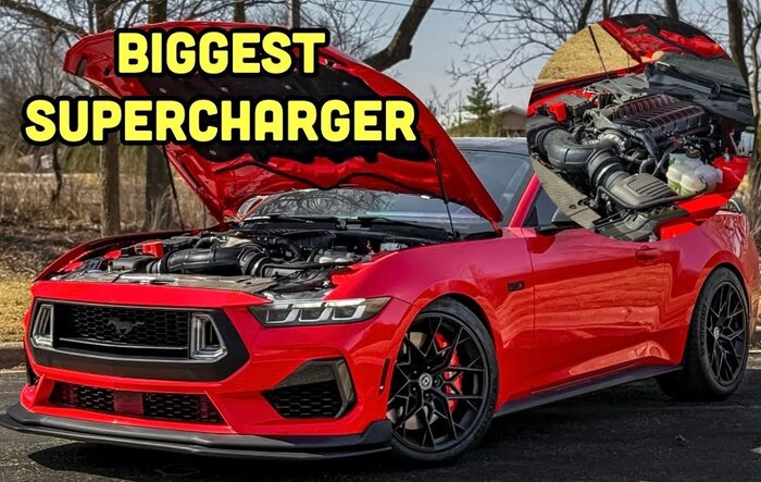 Installed Whipple supercharger kit