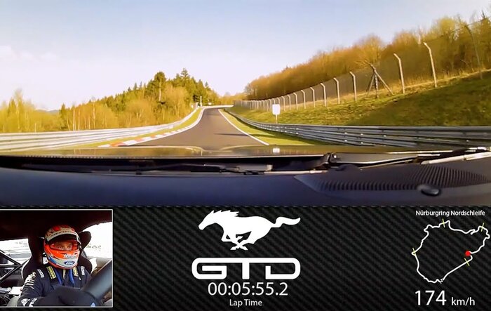 Watch the Mustang GTD Lap the Nurburgring in 6:52:072 (On-Board POV Video)