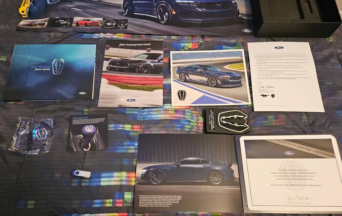 Mustang Dark Horse Owner's Kit received from Ford Performance