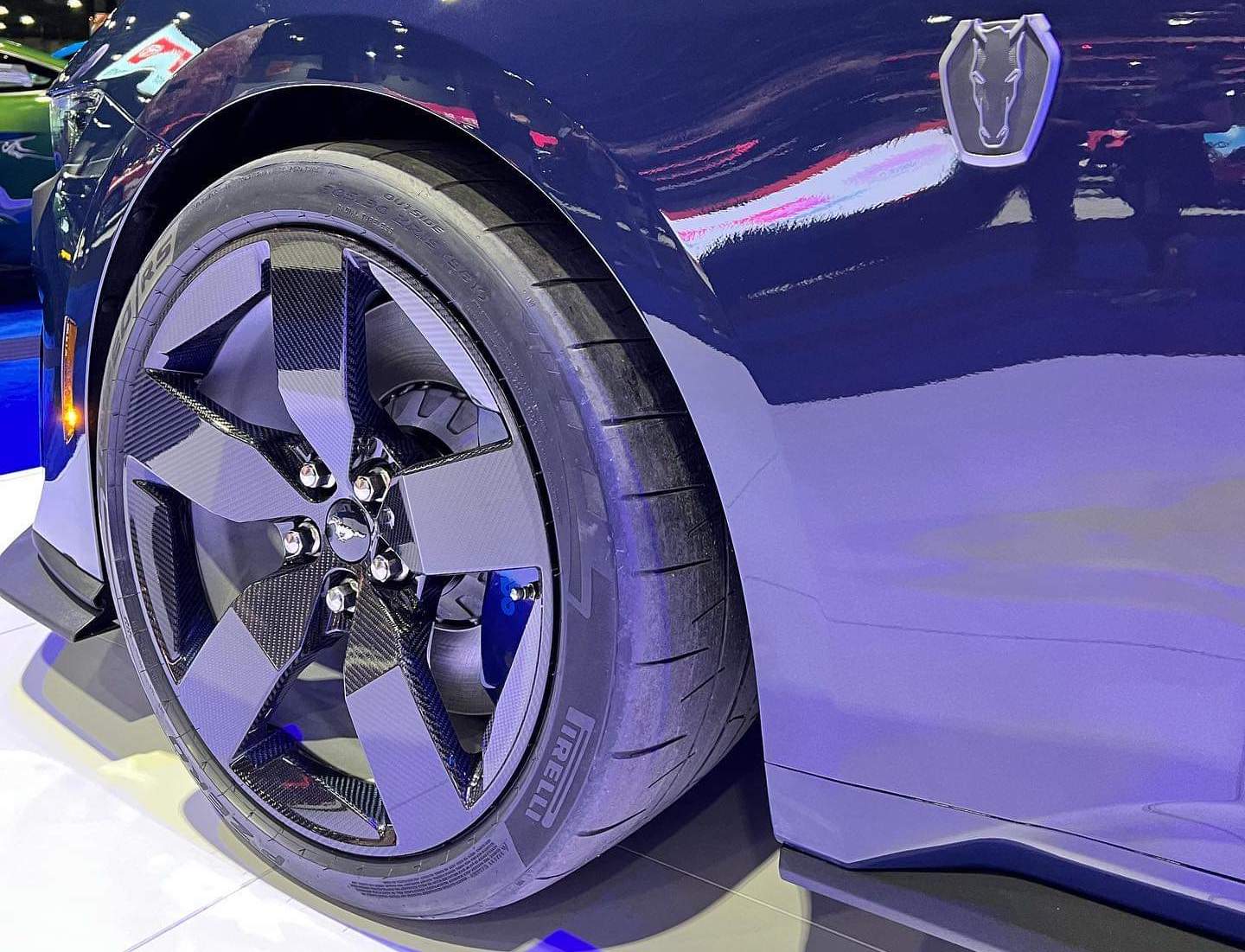 Carbon Fiber Wheels on Dark Horse Mustang First Look! Mustang7G