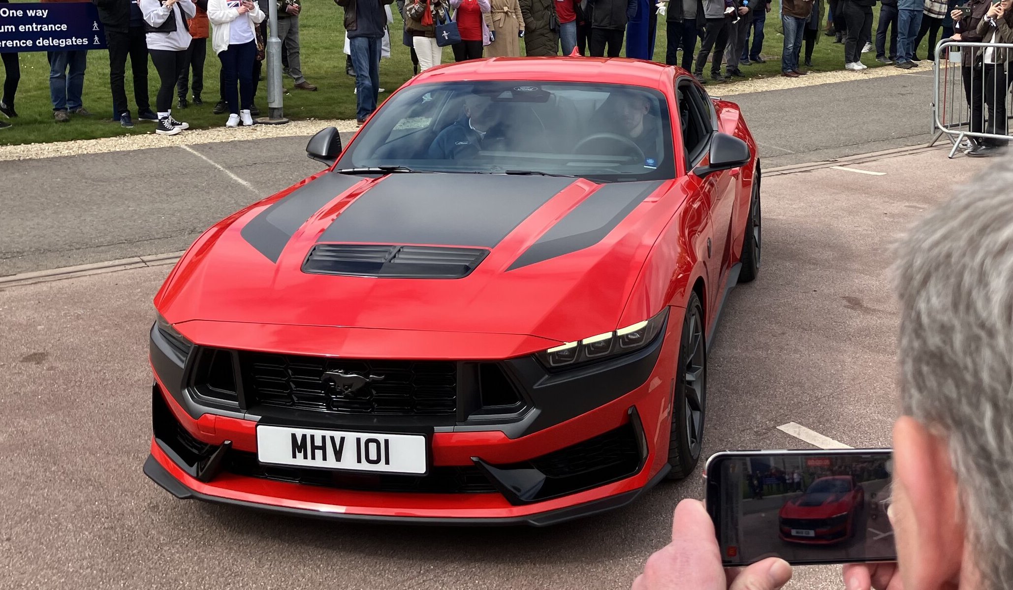 UK reveal of the S650: Race Red Dark Horse Mustang | Mustang7G - 2024 